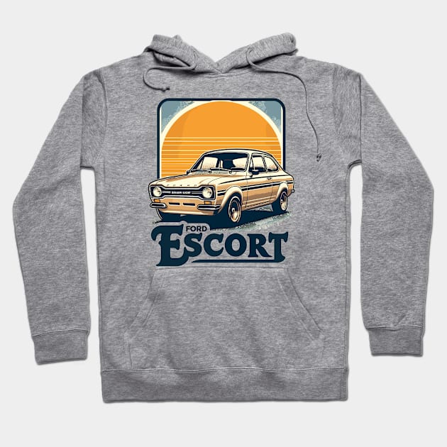 Ford Escort Hoodie by Vehicles-Art